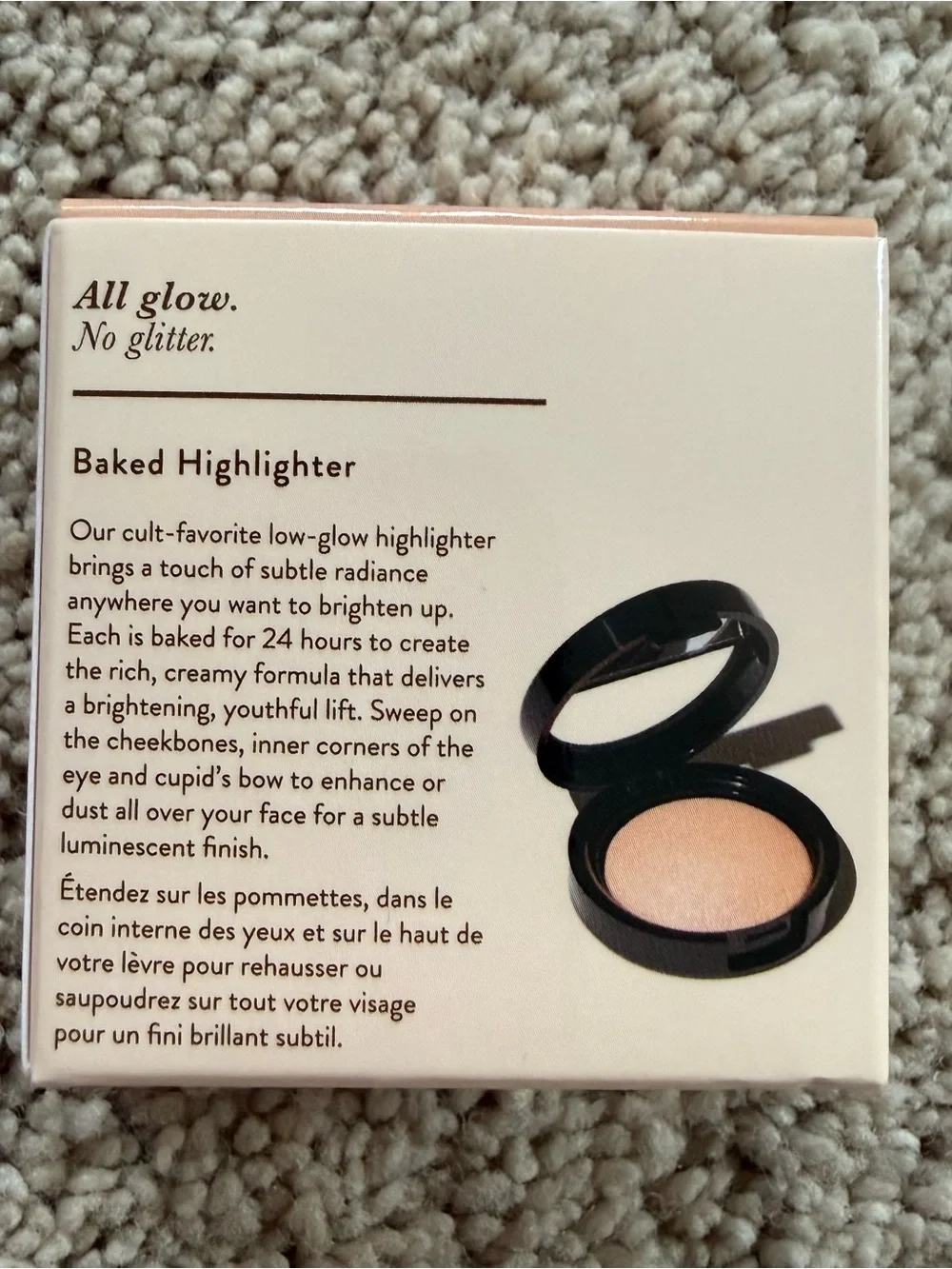 New! Laura Geller Baked Highlighter Natural Glow Illuminator French Vanilla